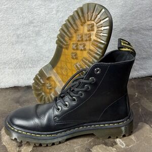 Dr. Martens Black Leather Moto Boots